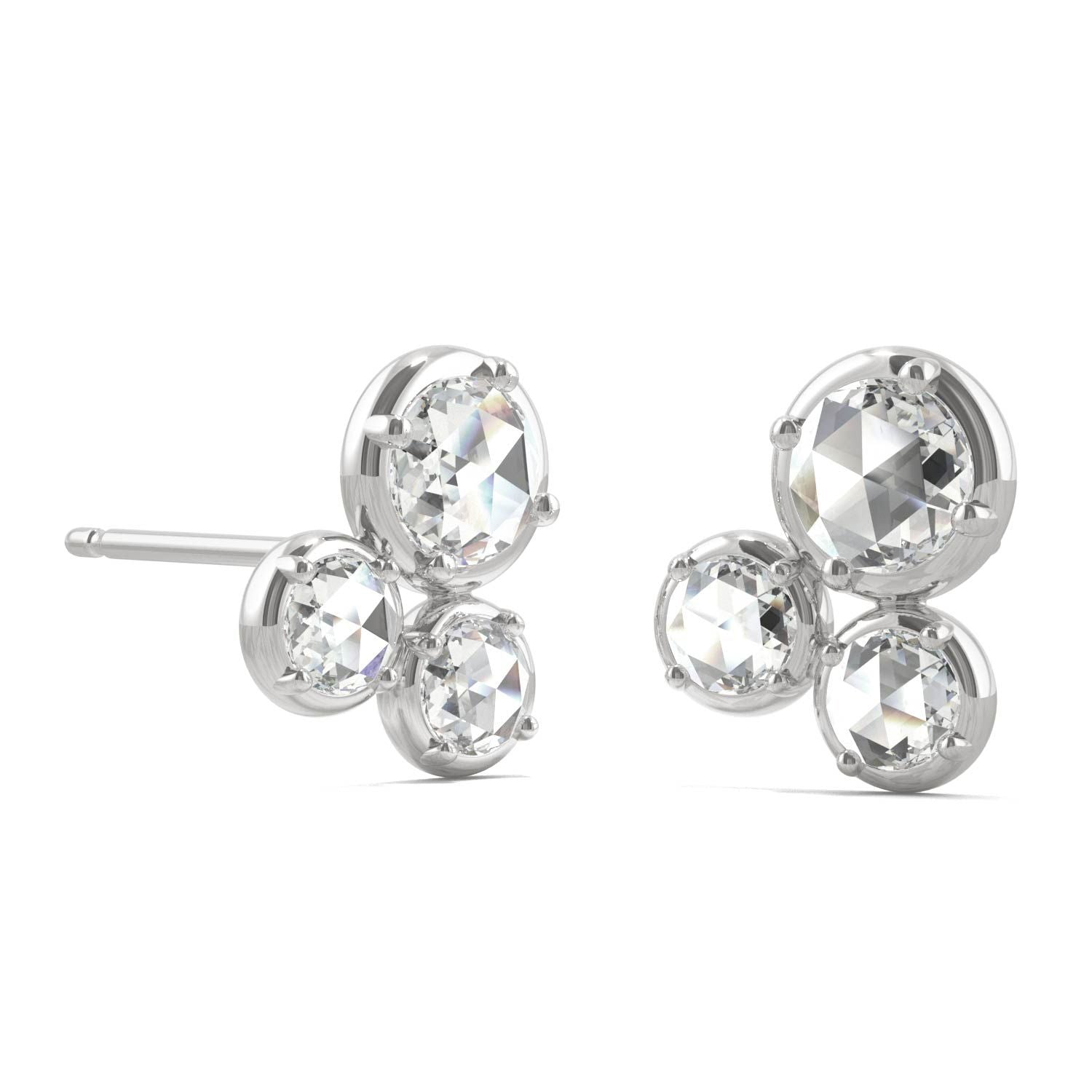 925 Sterling Sliver Round Cut Cubic Zirconia Drop Earrings 6