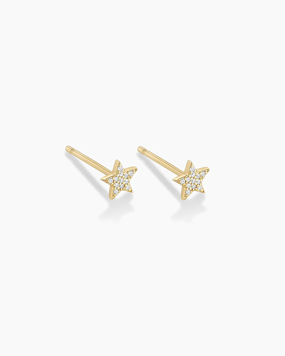 925 Sterling Silver Diamond Star Studs Earrings 4