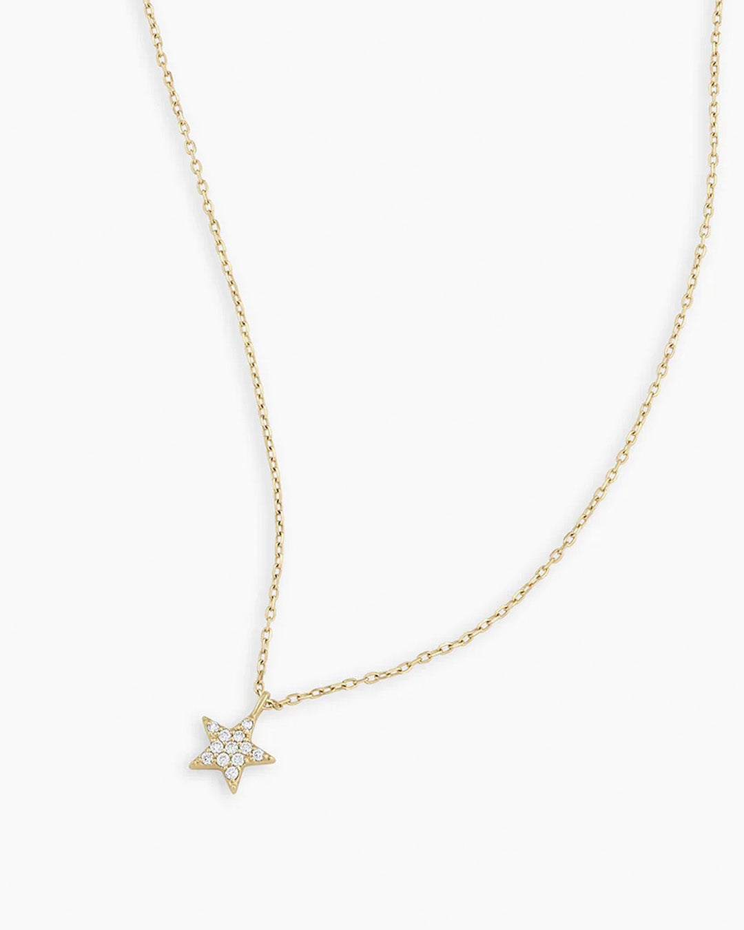 925 Sterling Silver Diamond Star Necklace 4