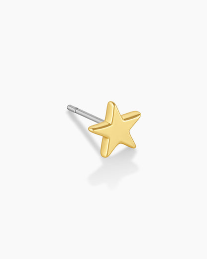 925 Sterling Silver Star Charm Stud 4