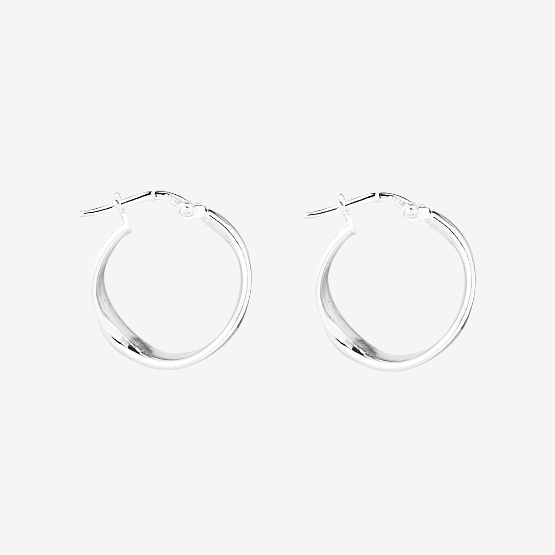 Eddy Hoop Silver Earring 5