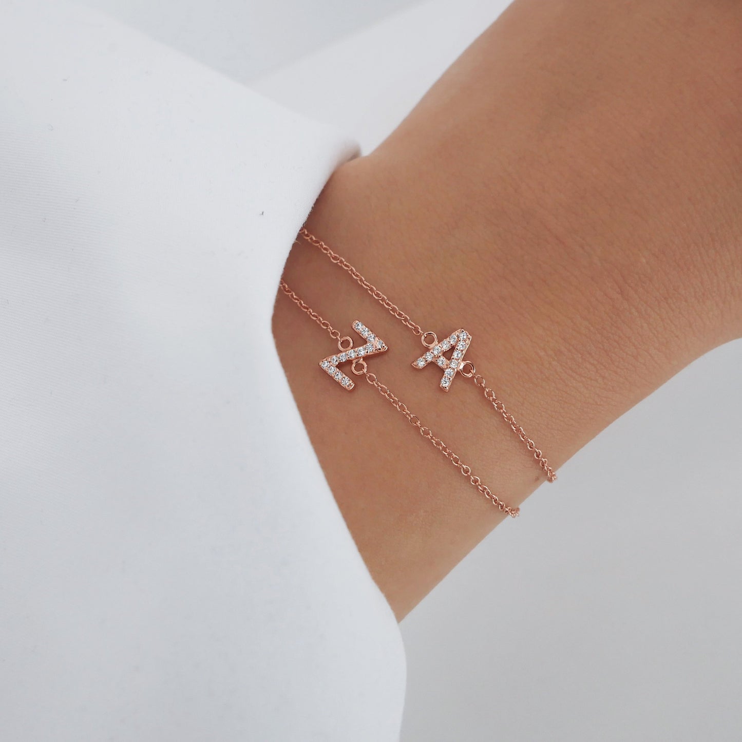 925 Sterling Silver A-Z Bracelets 3