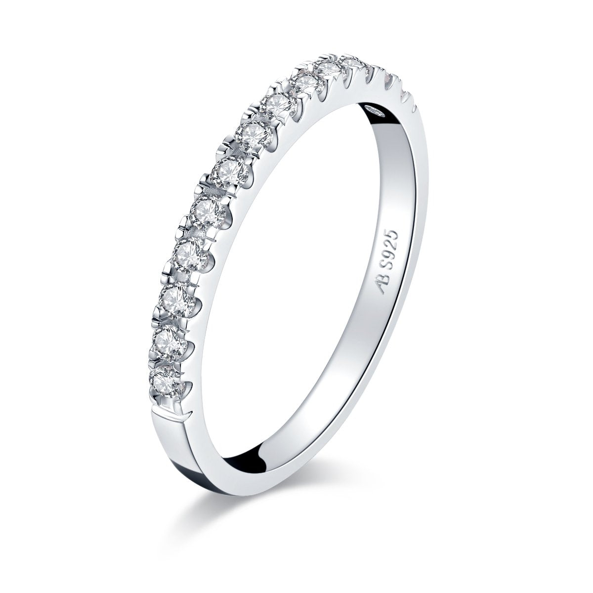 925 Sterling Silver Round CZ Ring 1