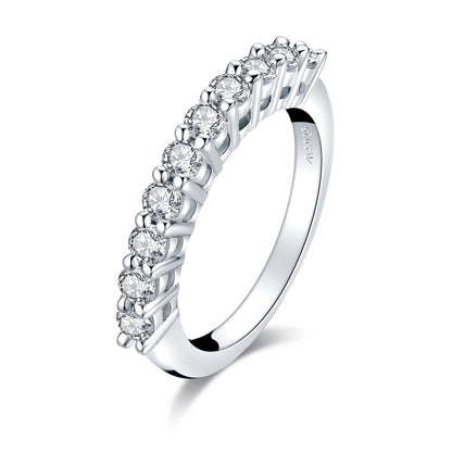 925 Sterling Silver Round CZ Ring 2