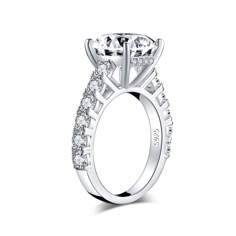 925 Sterling Silver Cushion Cut CZ Ring 5