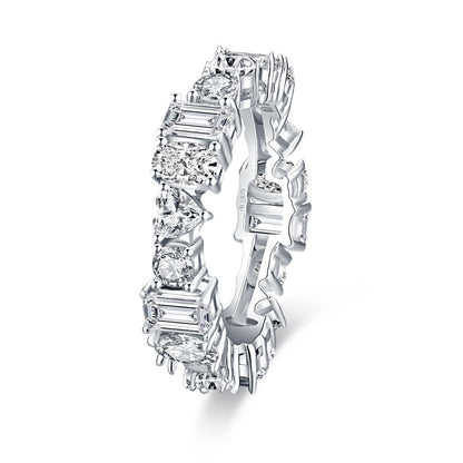 925 Sterling Silver CZ Full Eternity Ring 2