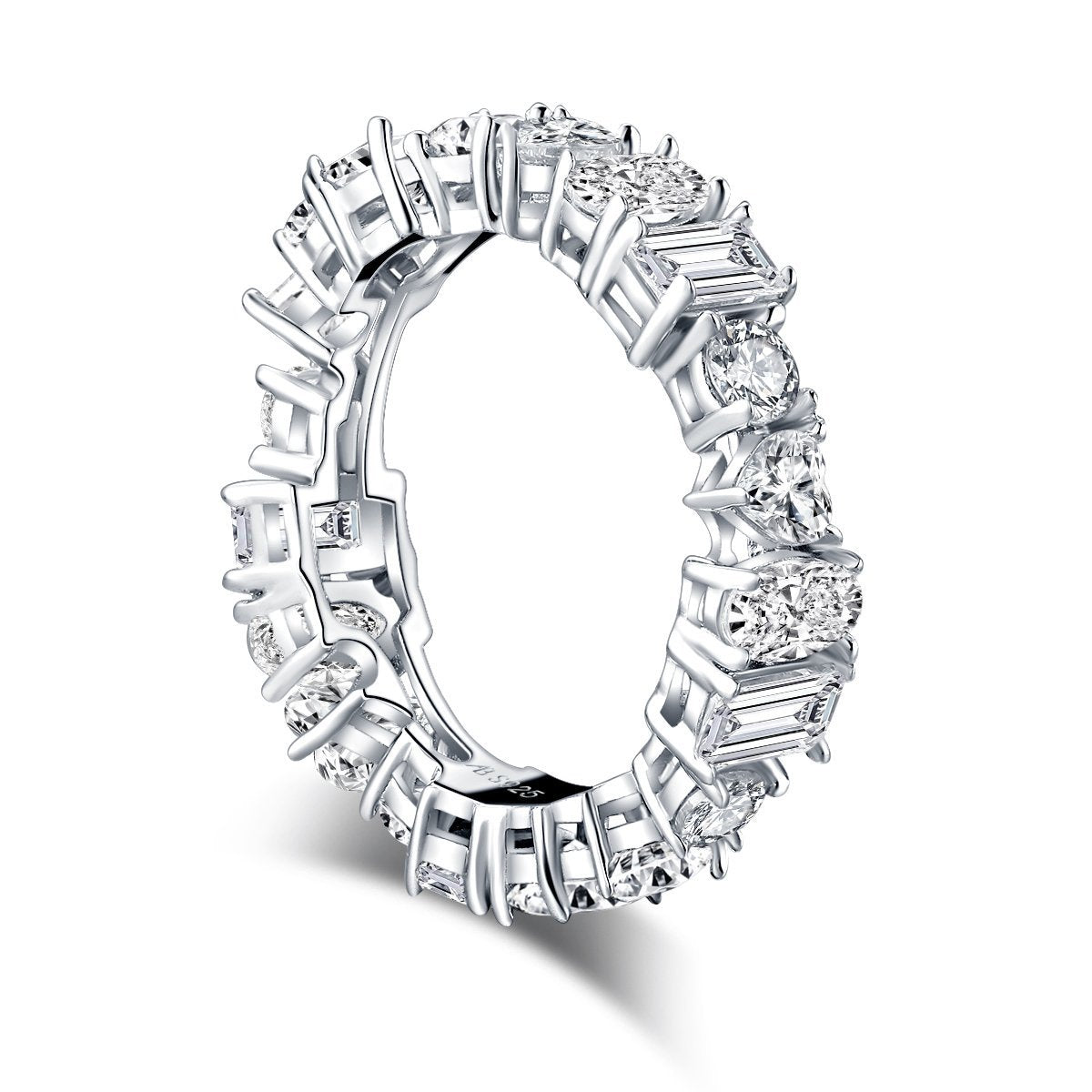 925 Sterling Silver CZ Full Eternity Ring 4