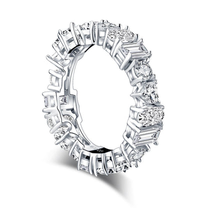 925 Sterling Silver CZ Full Eternity Ring 4