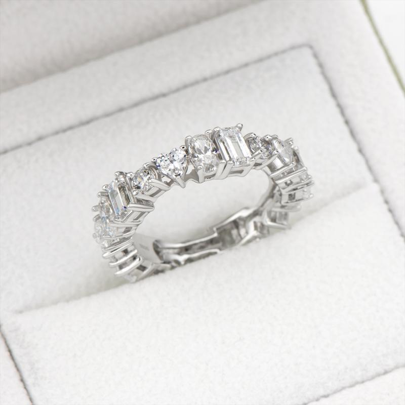 925 Sterling Silver CZ Full Eternity Ring 6