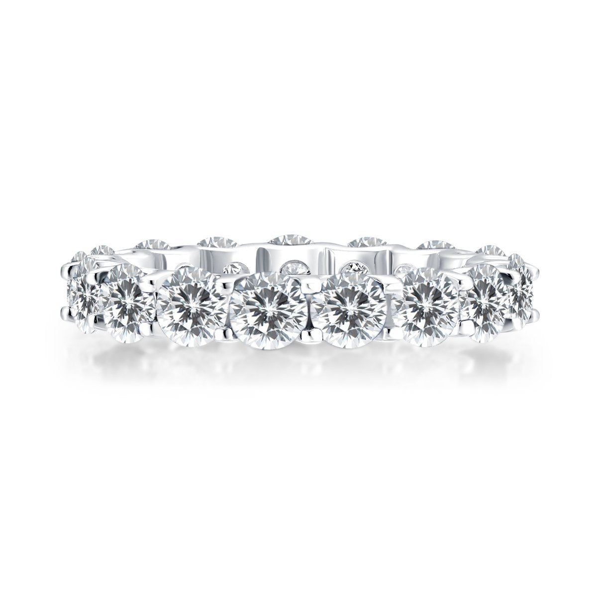 925 Sterling Silver Round CZ Full Eternity Ring 3