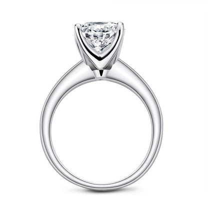 925 Sterling Silver Classic Round Cut CZ Solitaire Ring 3