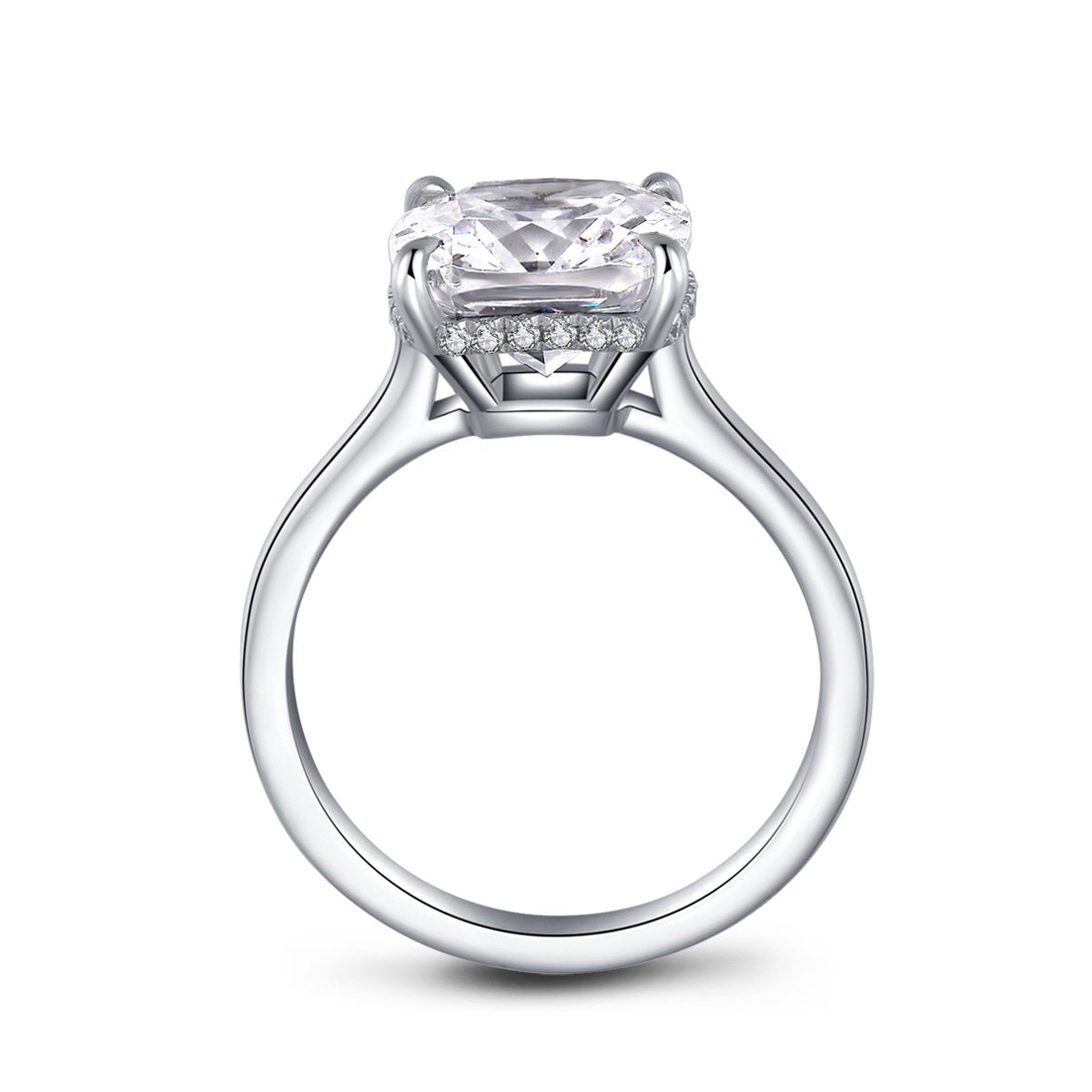 925 Sterling Silver Cushion Cut Ring 4