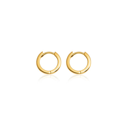 Sterling Silver Huggie Hoop Earrings: Timeless Chic 1