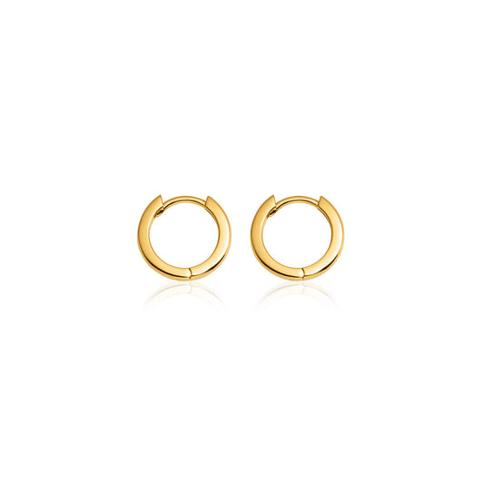 Sterling Silver Huggie Hoop Earrings: Timeless Chic 1