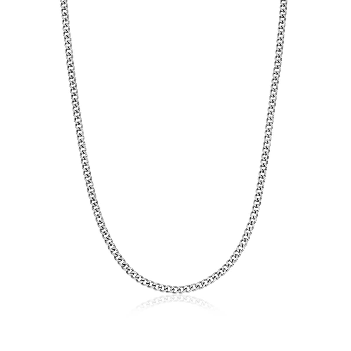 Sterling Silver Small Curb Chain Necklace: Delicate Simplicity 1