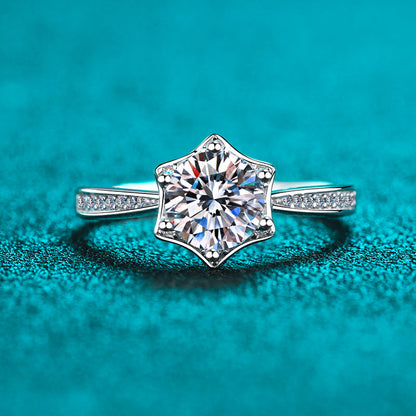 925 Sterling Silver Round Cut CZ Classic Ring 5