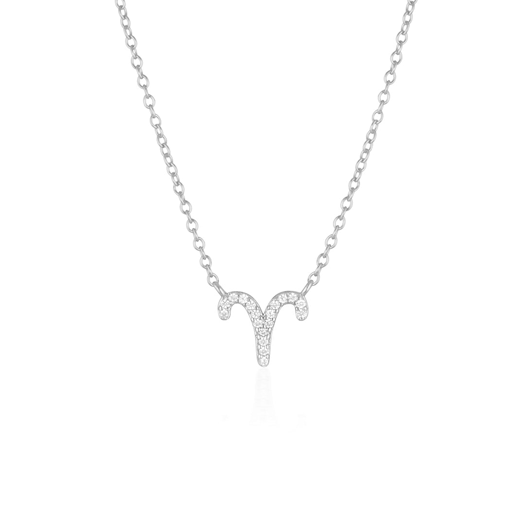 925 Sterling Silver Aries Charm Necklace 4