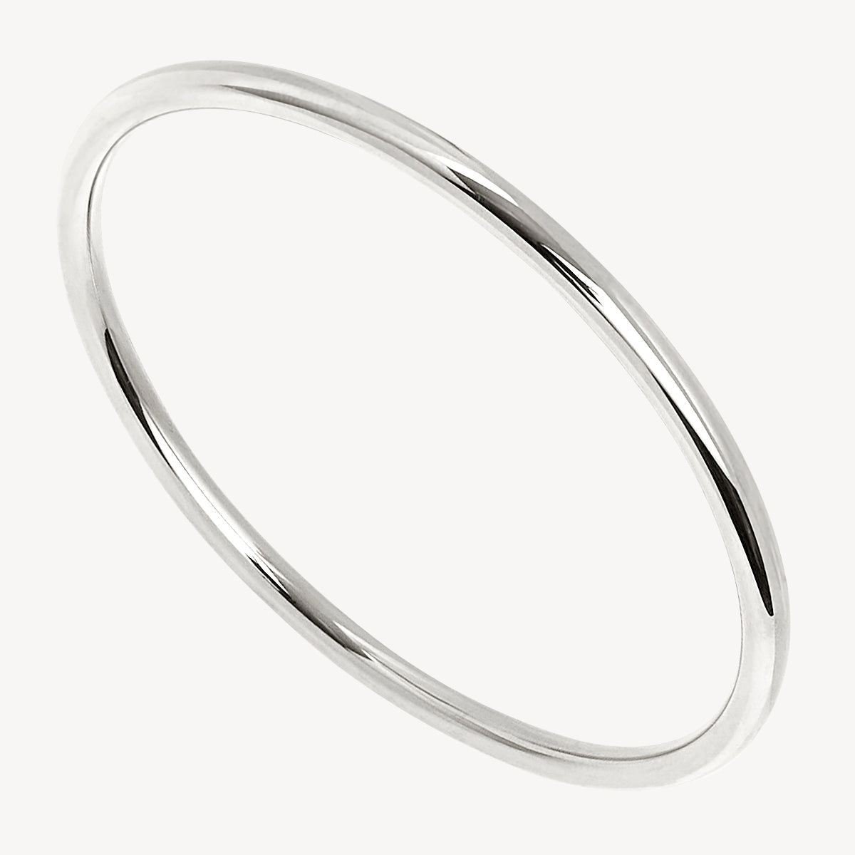 64mm Simplicity Bangle Silver Braceletes 1