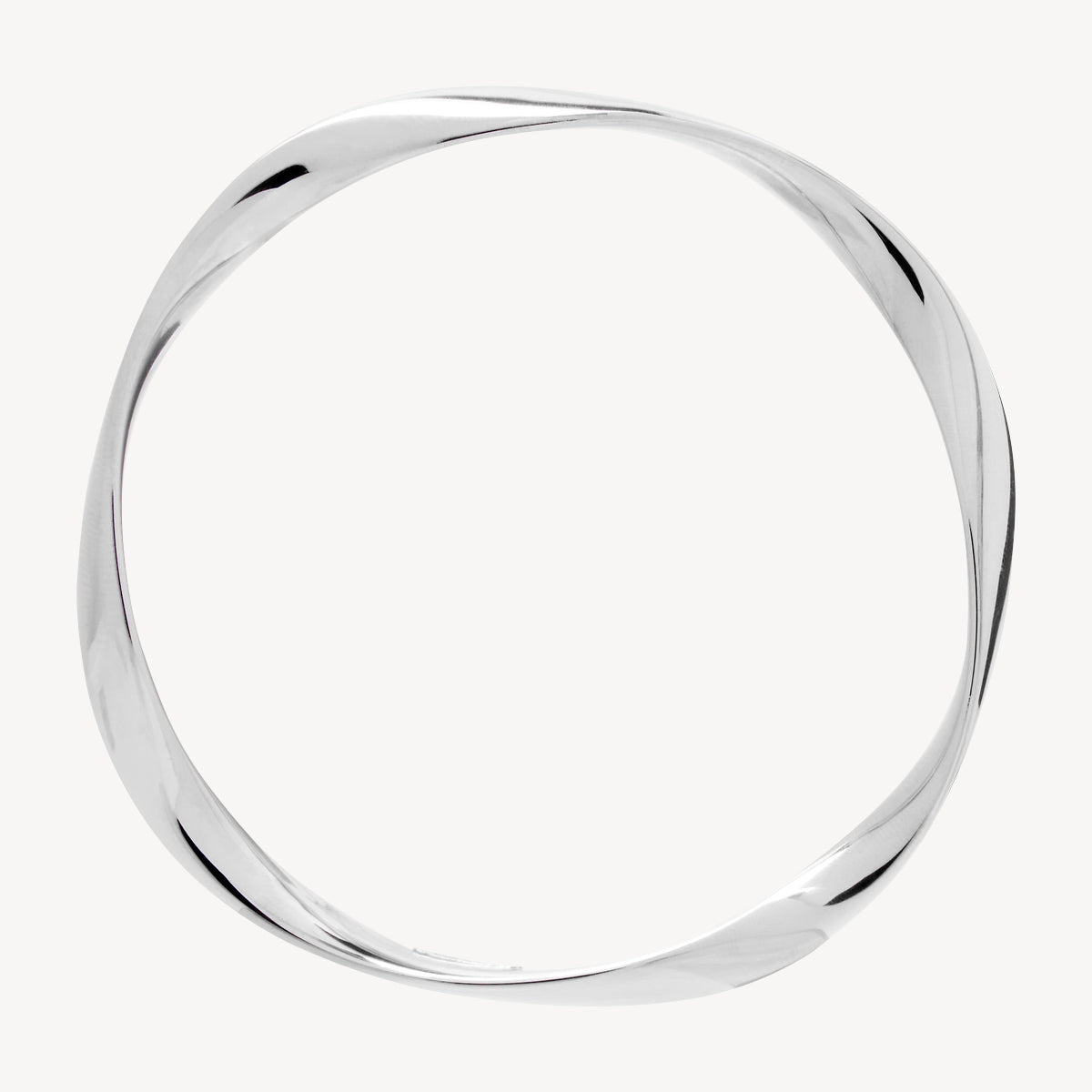 68mm Large Garden of Eden Silver Bangle 10