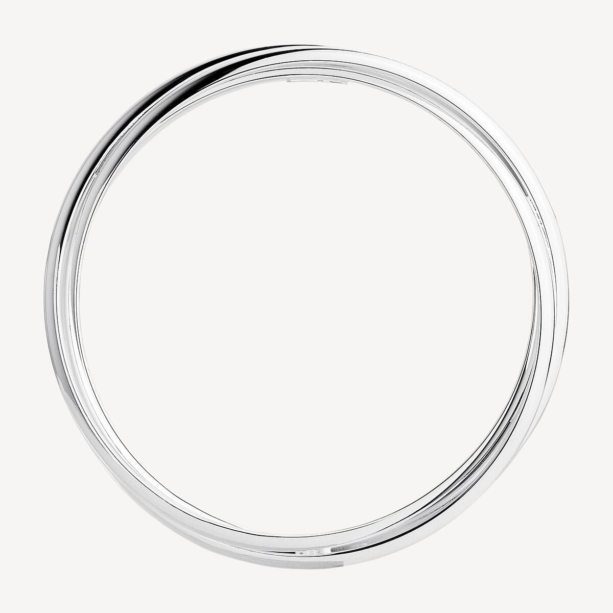 65mm Honeysuckle Silver Bangle Bracelets 4