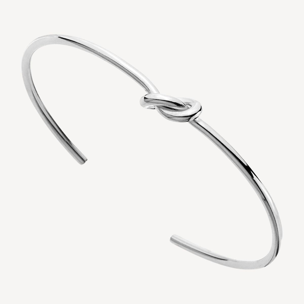 50mm Nature’s Knot Cuff Silver Bracelets 1