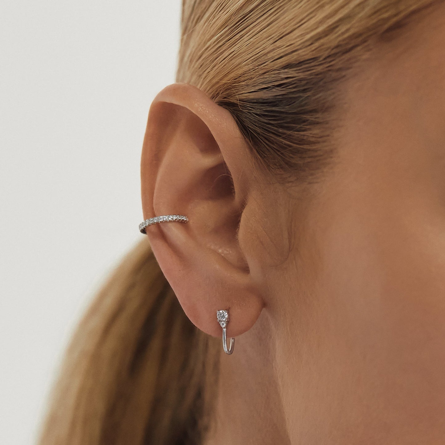 925 Sterling Silver Bec Ear Cuff Silver 2