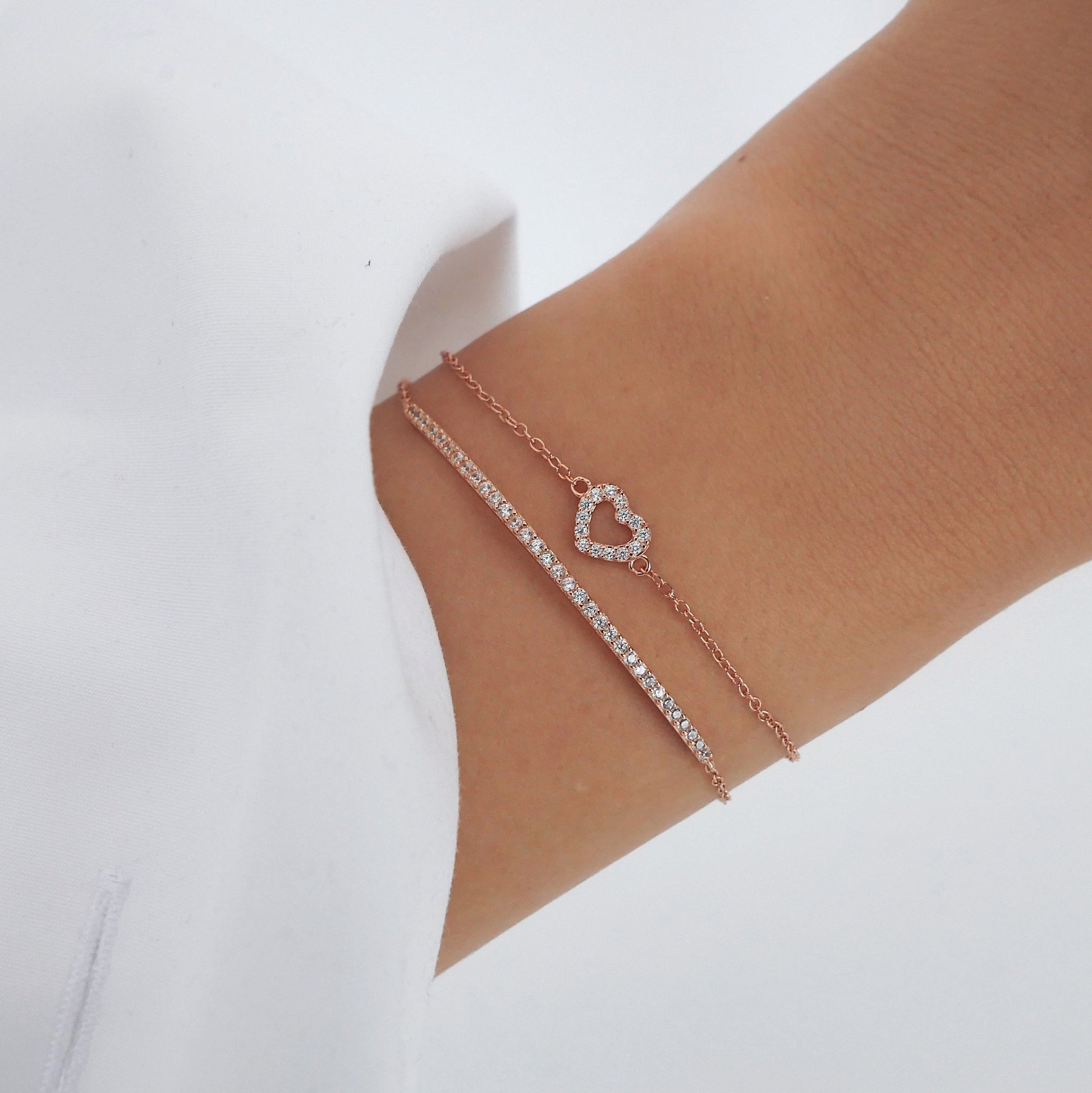 925 Sterling Silver Bella Bracelet Rose 3