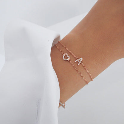 925 Sterling Silver A-Z Bracelets 4