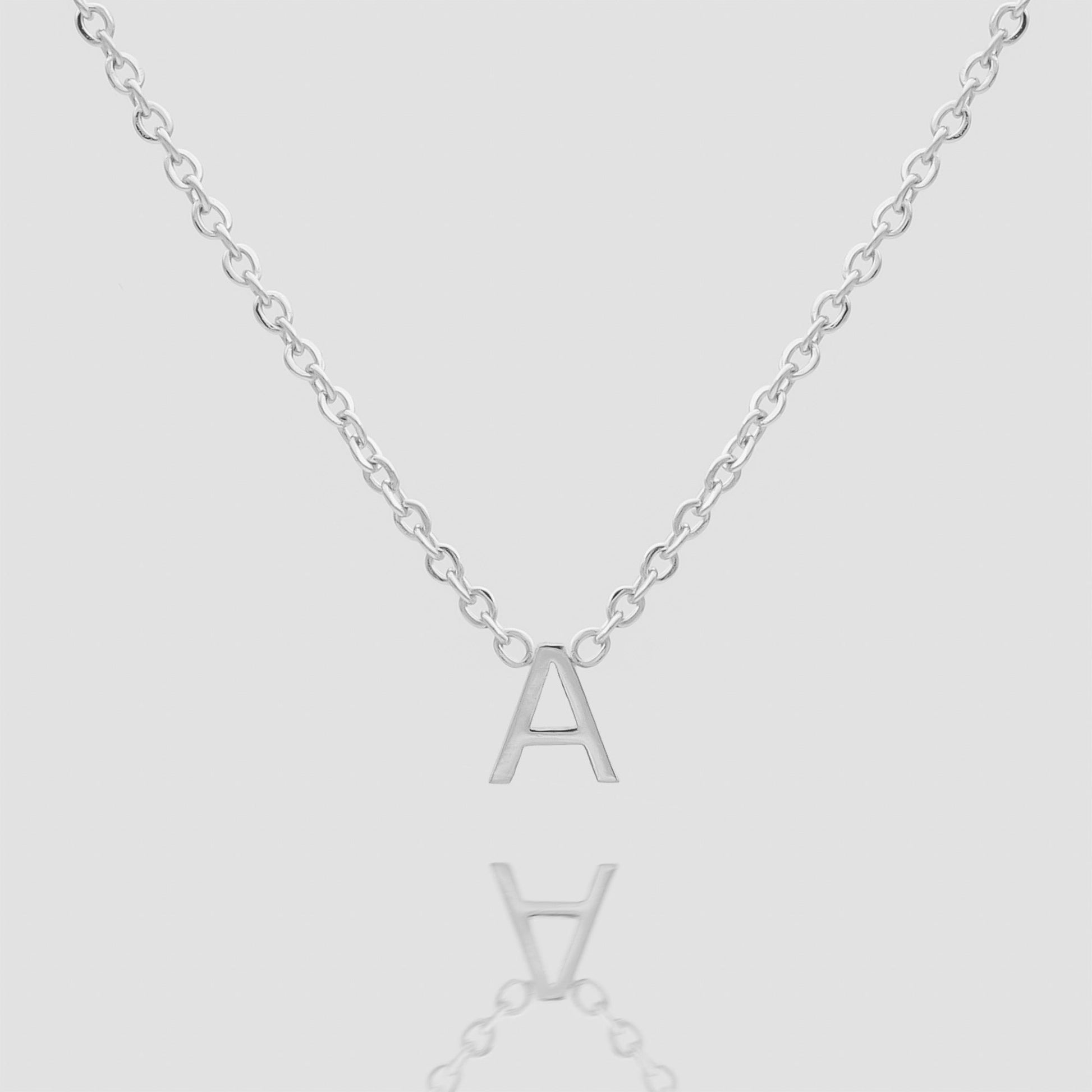 925 Sterling Silver Maia Mini Initial Necklace 3