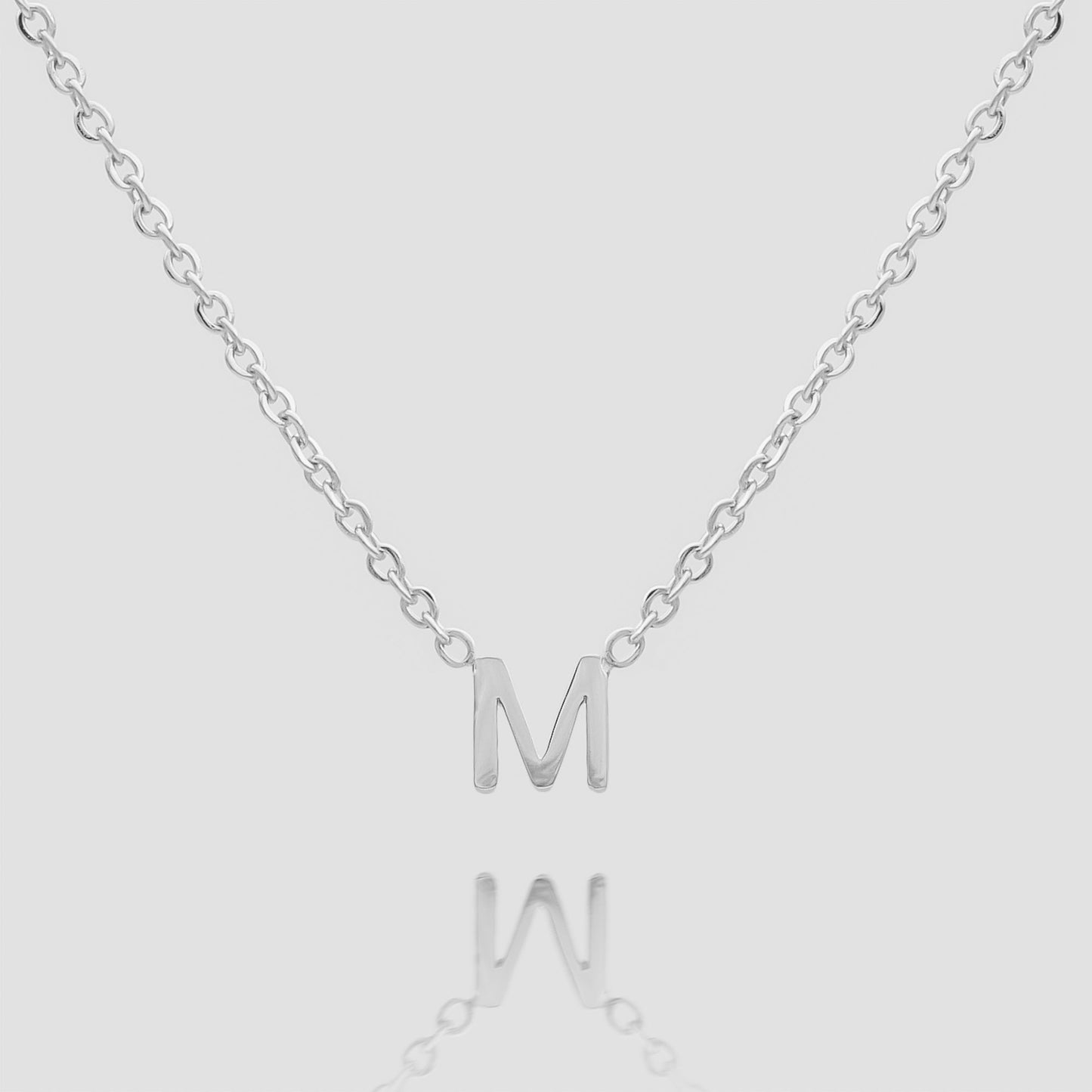 925 Sterling Silver Maia Mini Initial Necklace 8