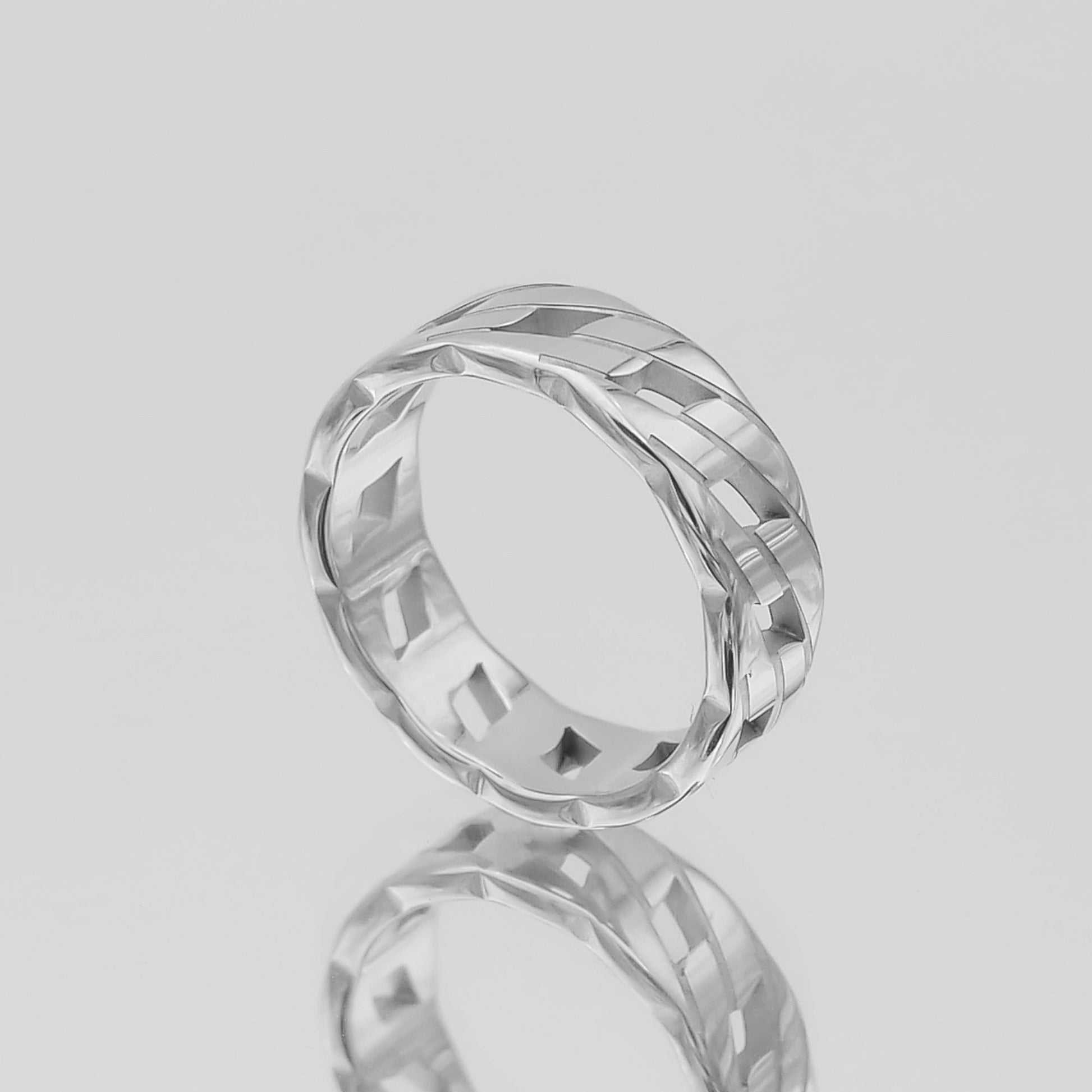 925 Sterling Silver Cuban Ring 5