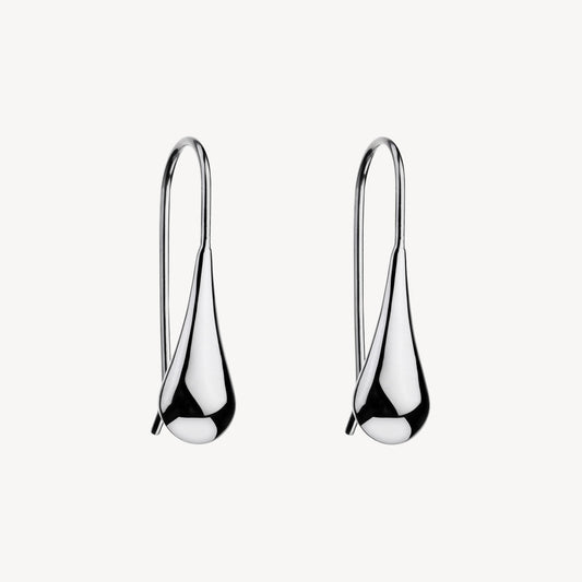 My Silent Tears Teardrop Silver Earring 1