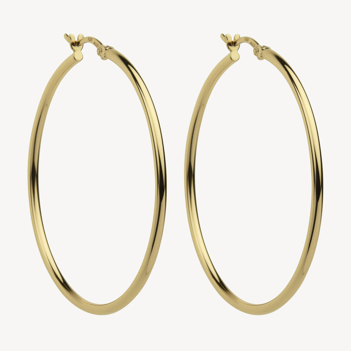 2mm Simple Hoop Silver Earring 6