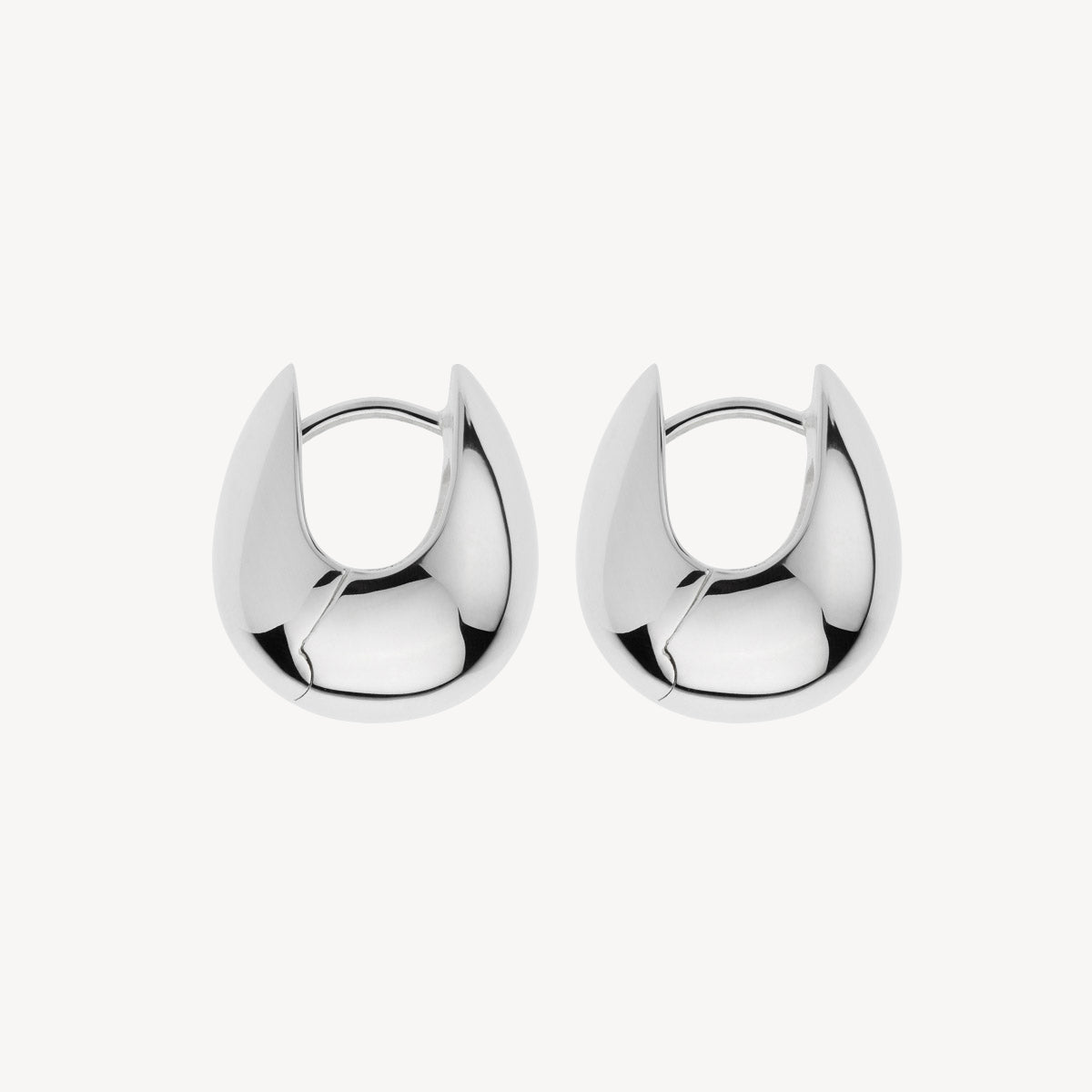 Mode Huggie Silver Earring 5