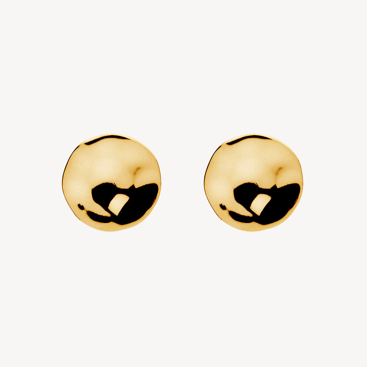 Double Beat Round Shape Stud Earring 6