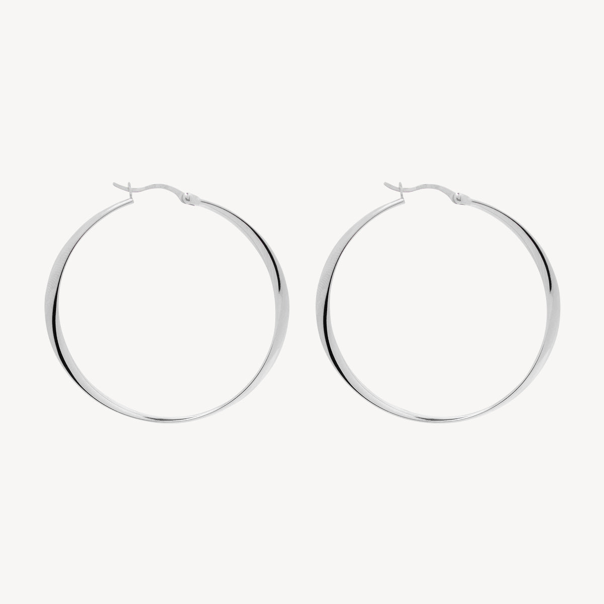 3mm Vespa Hoop Silver Earring 6