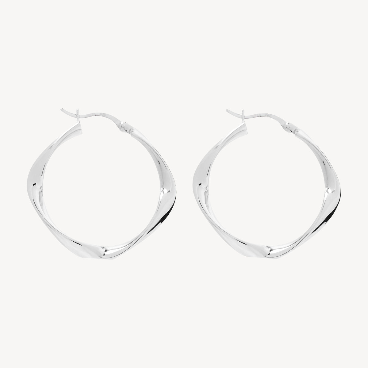 Garden of Eden Hoop Silver Earring 6