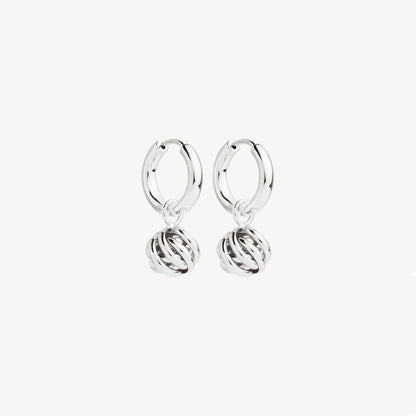 12mm Nest Huggie Silver Earring 1