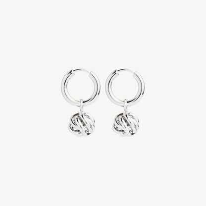 12mm Nest Huggie Silver Earring 4