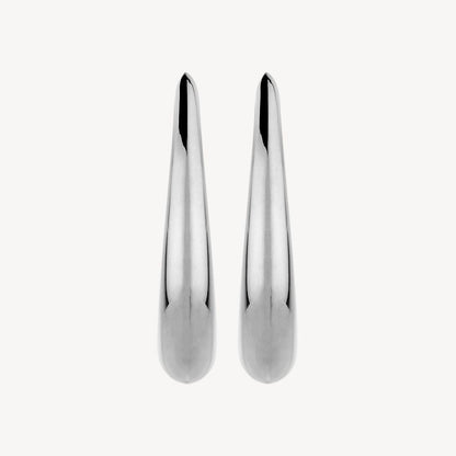 20mm Sweep Stud Silver Earring 4