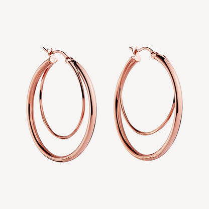 2.5mm Whirlpool Hoop Silver Earring 9