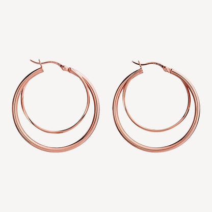 2.5mm Whirlpool Hoop Silver Earring 10