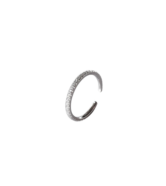 925 Sterling Silver Eternity Diamond Ear Cuff 1