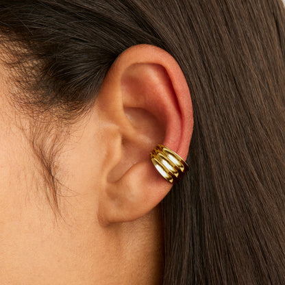 8.5mm Raya Ear Cuff Silver Earring 8