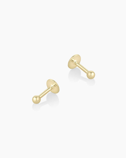 925 Sterling Silver Newport Flat Back Studs Earrings 3