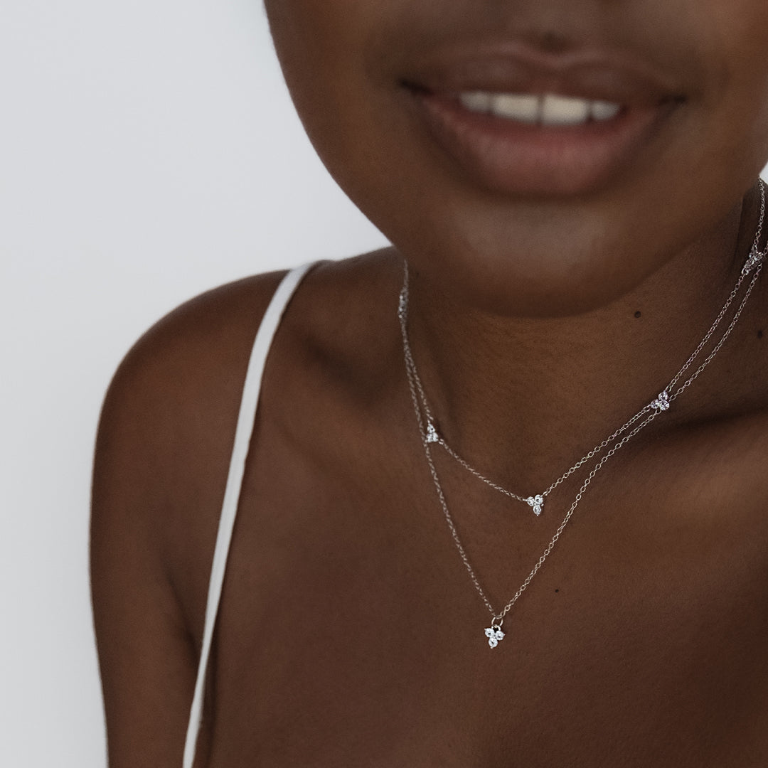 925 Sterling Silver Fleur Choker 4