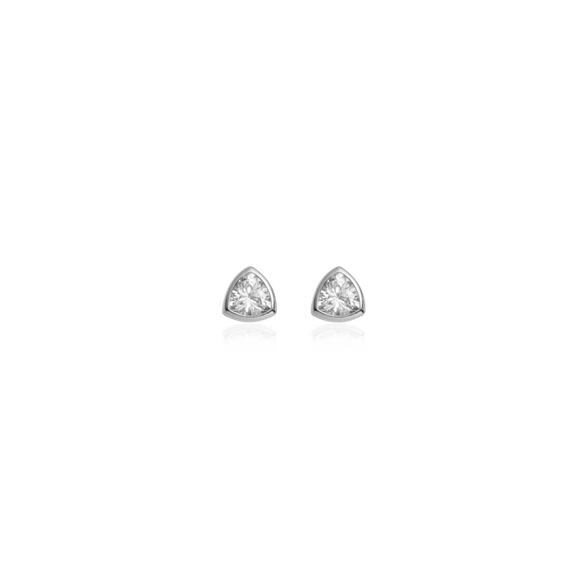 Sterling Silver Crystal Stud Earrings: Timeless Sparkle 1