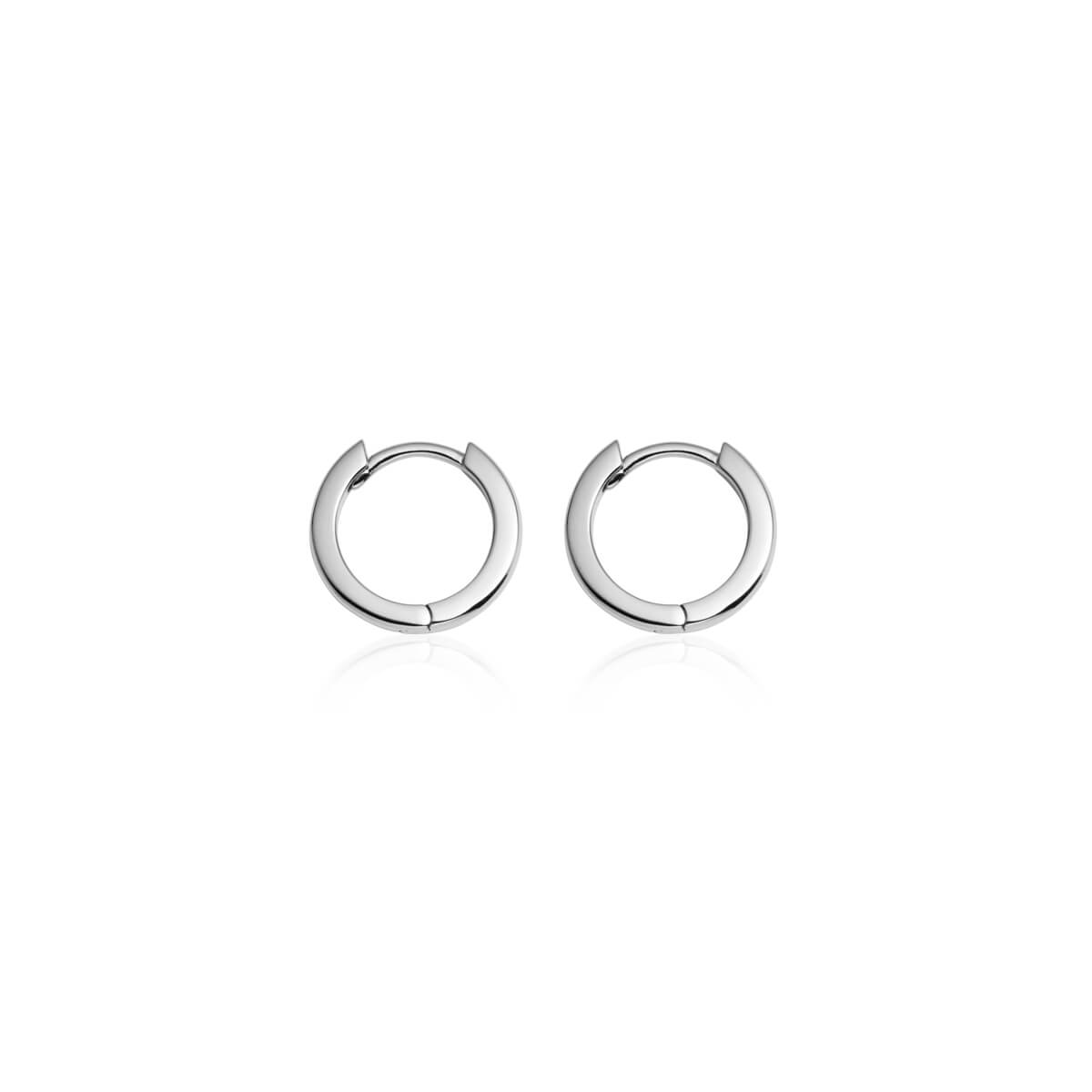 Sterling Silver Huggie Hoop Earrings 1