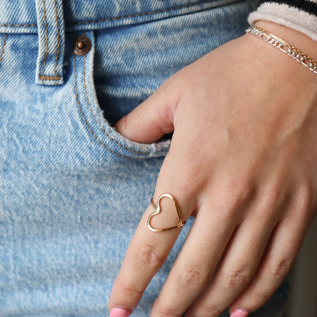 Sterling Silver Heart Ring 2