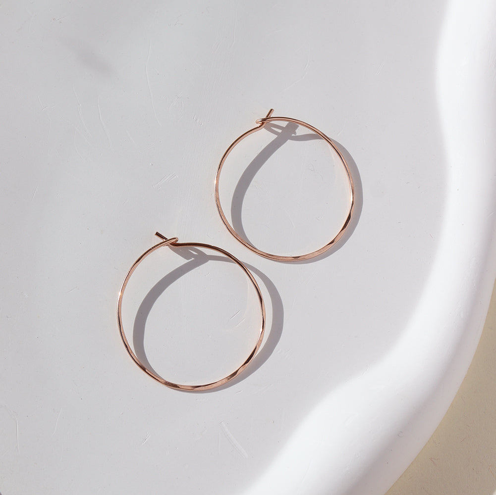 925 Sterling Silver Organic Hoops Earrings 4